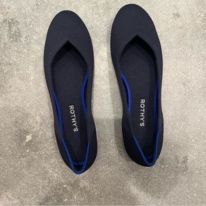 NWT Rothy’s, the flat, navy, size 9.5